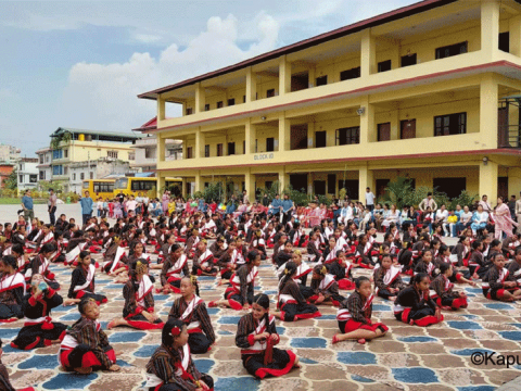 इटहरीमा प्रशिक्षण लिएका ३०० जना बालबालिकाहरुद्वारा सामूहिक नृत्य प्रदर्शन 